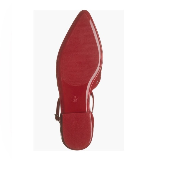 Jeffrey Campbell Red Patent Strappy Flats - Picture 6 of 7